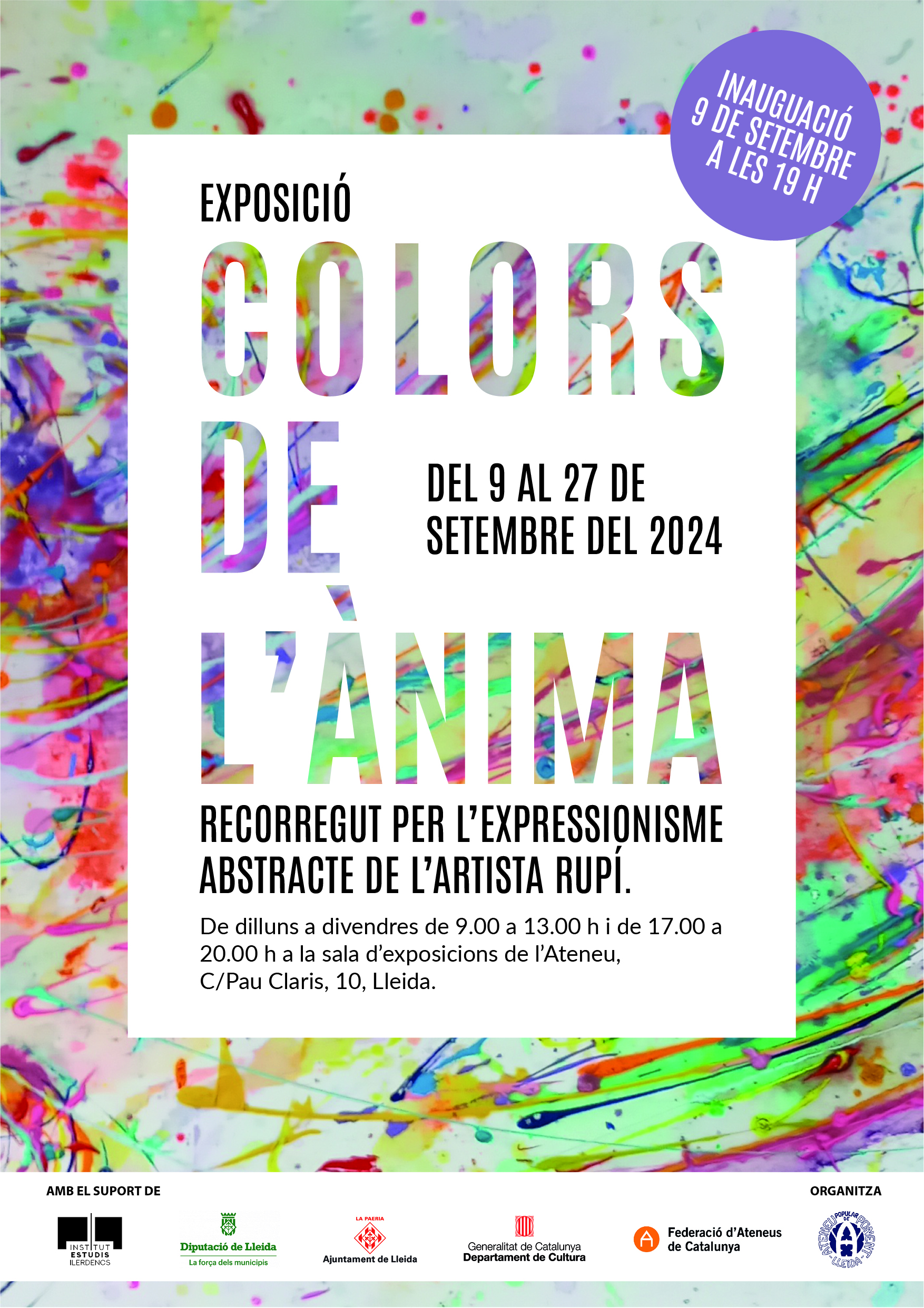 Cartell_Exposició Colors de l’ànima a l’Ateneu