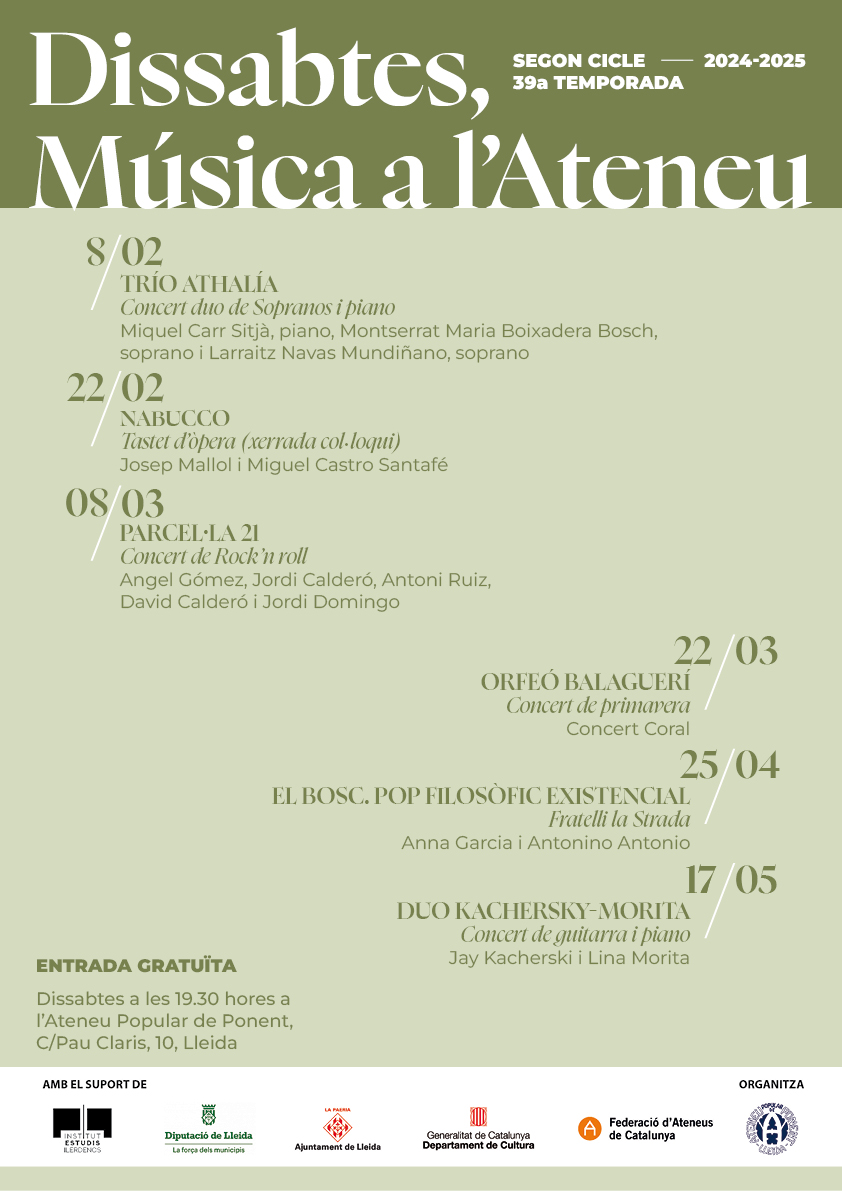 Cartell_ 2nCicle_Dissabtes música